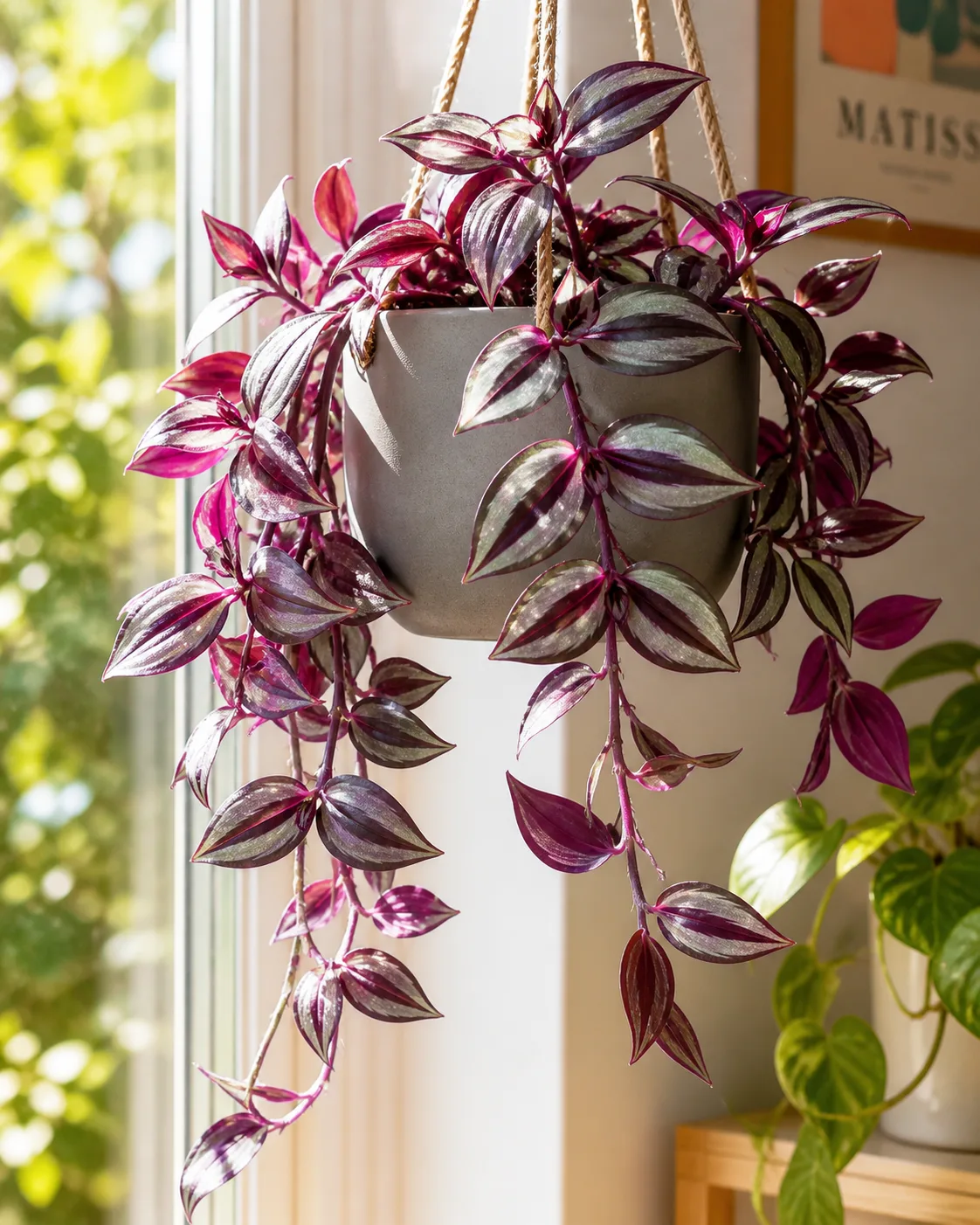 Tradescantia zebrina aux feuilles violet et argent